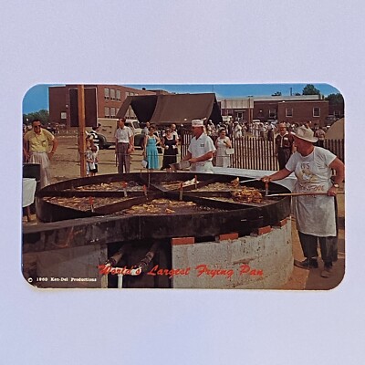 Worlds Largest Frying pan Del Mar Va Peninsula Eastern Shore Postcard