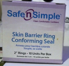 Safe n'Simple #SNS684U2 Conforming Seals 2" THIN Skin Barrier Rings - 10 per box