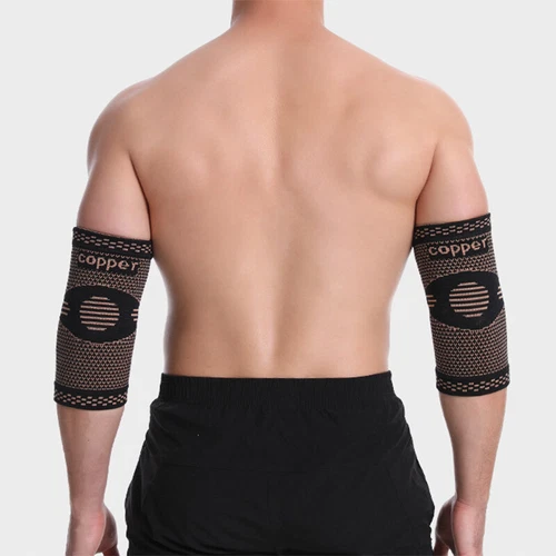 2x Elbow Support Arm Brace Compression Sleeves Joint Pain Relief For Men Women-- - Picture 18 of 23