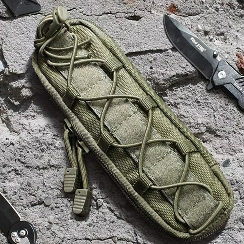 Military Tactical Molle Pouch Knife Sheath Waist Pack EDC Tool Flashlight Holder - Picture 4 of 21