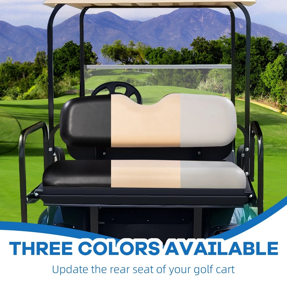 Asiento trasero negro plegable abatible VPAHub Club Car DS, apto para modelos 1982-2007 Foto 4 de 4