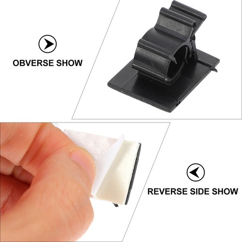 50 Pcs Adjustable Line Card Cable Holders Wire Clip Cord Organizer - Photo 3/12