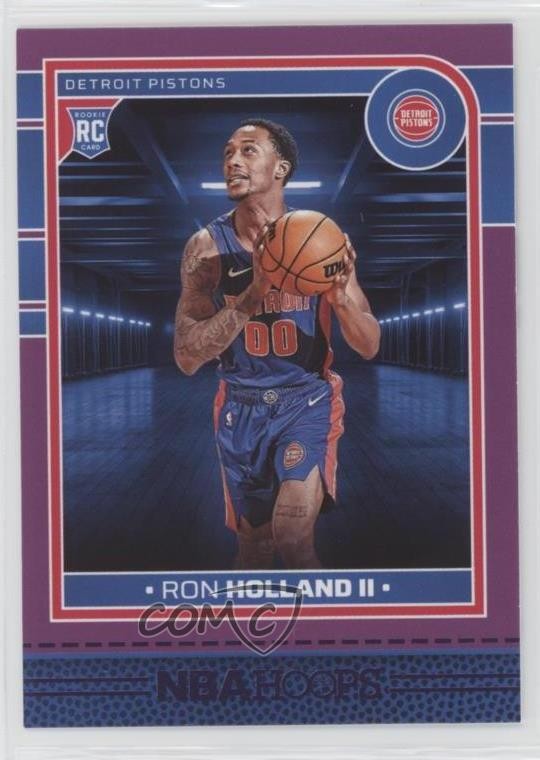 2024-25 Panini NBA Hoops Rookies Purple Ron Holland II #235 1i3i