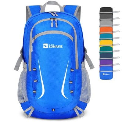 Lightweight Packable Backpack 35L Foldable Backpacks Water Resistant Collapsi...