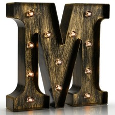 Vintage Light Up Marquee Letters with Lights   Illuminated Industrial Style L...