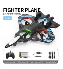 L25 LED Lighted Foam Quadcopter Drone Remote Control RC Airplane with 360° Stunt