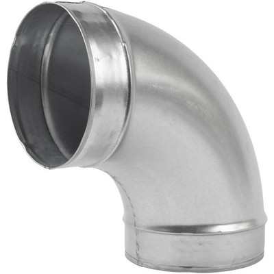 6 Inch 90 Degree Elbow Bend Duct Connector Galvanized Steel Round Ventilation