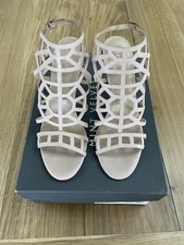 Mint Velvet Marianne Nude Cage Sandals Size 5 - 38