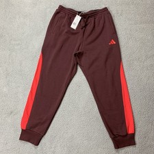 Adidas Activewear Pants Men's Aurora Ruby Large Cotton Polyester Joggers