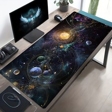 40 90cm Vibrant Solar System Cosmic Pattern Mouse Pad for Galaxy Art Design-