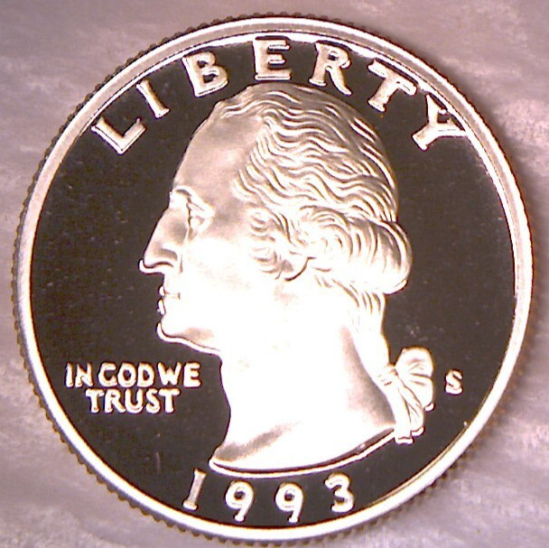 1993 S 25C Proof Washington Quarter **FREE SHIPPING**