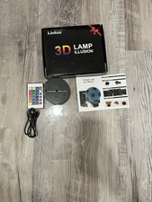 3D Lamp Illusion Soccer Night Light for Kids And Girls TV Remote Included New