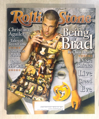 ROLLING STONE magazine October 28, 1999 #824 BRAD PITT, Christina Aguilera 12z