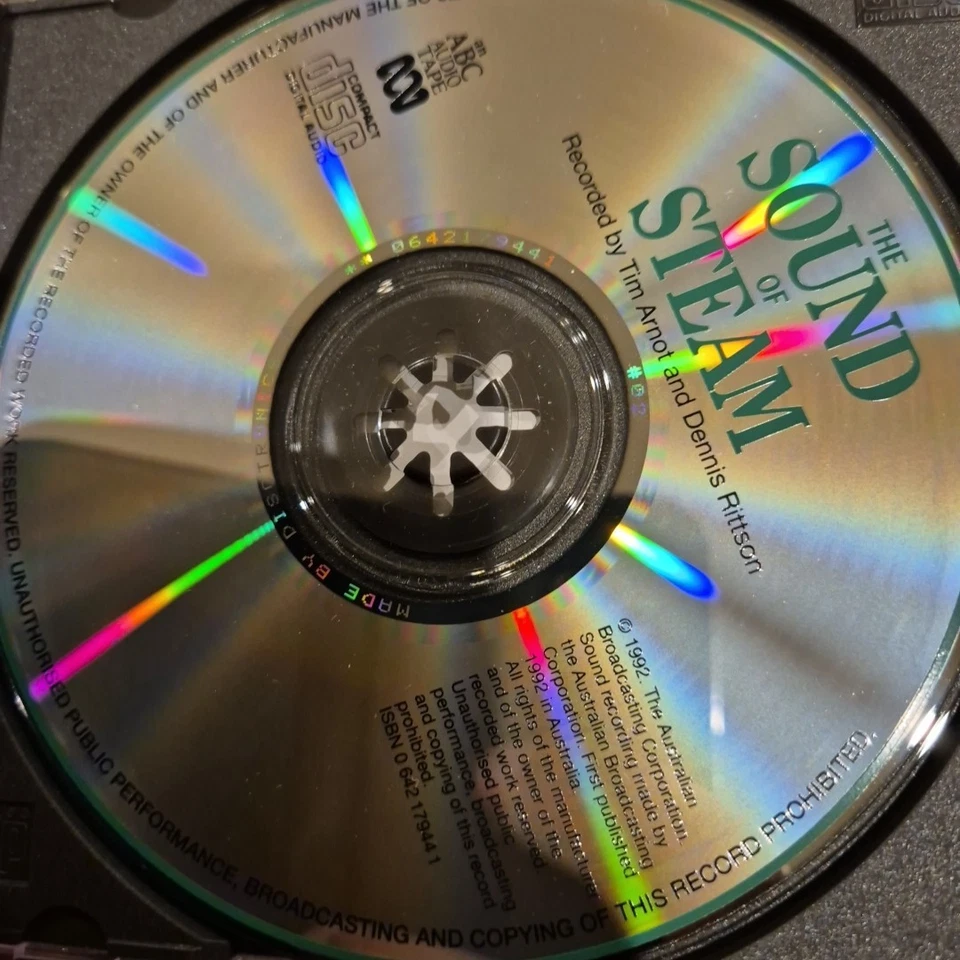 THE SOUND OF STEAM CD ABC AUDIO TAPE TIM ARNOT & DENNIS RITTSON TRAIN RECORDINGS - image 3 of 4