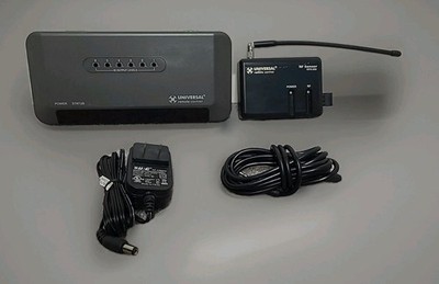 Universal Remote Control URC MRF-350 Base Station, RFX-250 RF Sensor, PSA, cable