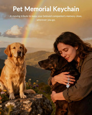Pet Memorial Gifts for Loss of Dog, Rainbow Loss Sympathy Gift Bridge Keychai...