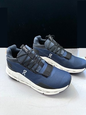 ON Women s CLOUDNOVA Form 2 Navy Blue White Running Walking Shoes sz 8