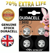 4X DURACELL DL/CR 2032 3V Lithium Coin Cell Battery Batteries LONGEST EXPIRY.