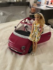 Barbie Hot Pink Fiat 500 Playset