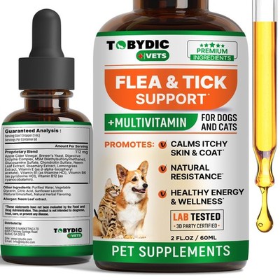 Flea & Tick Prevention Support - Oral Natural Control & Treatment for... 