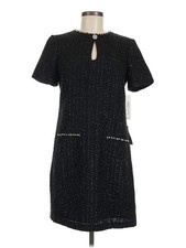 NWT Eliza J Women Black Casual Dress 6