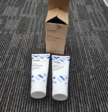 (QTY 4) Solimo 2-In-1 Shave Cream, Fragrance Free, 6 Fl. Oz. Unscented Moisture