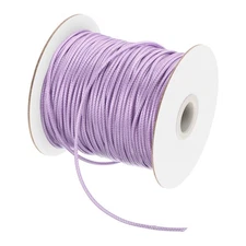 Light Purple 2mm Waxed Cord 98 Yard Wax Bead Thread String for Jewelry Making