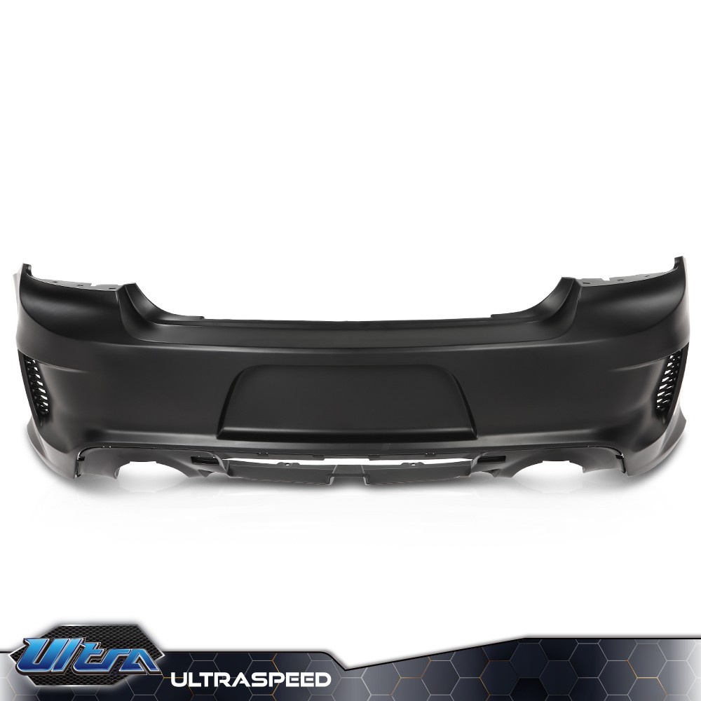 New Rear Bumper Cover Fascia w/Side Vents Fit For 2015-2023 Dodge Charger
