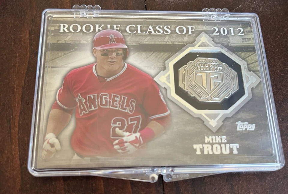 Mike Trout 2014 Topps "Clase de novato de 2012"/25 - Diamantes #CR-21 + Tarjeta plateada Foto 3 de 4