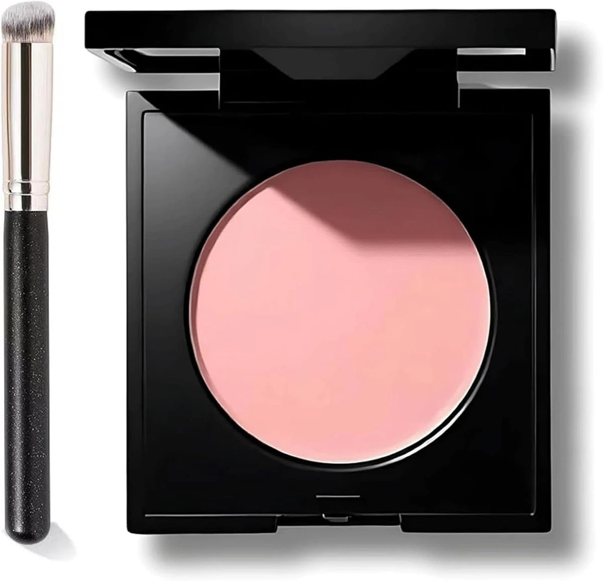 Luminance under Eye Brightener,Under Eye Corrector Pink with Brush,Cream Conceal