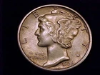1936-S Mercury Dime, Extra  Fine Grade