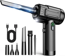 Electric Air Duster 100000RPM with LED Light - Cordless Cleaning Tool