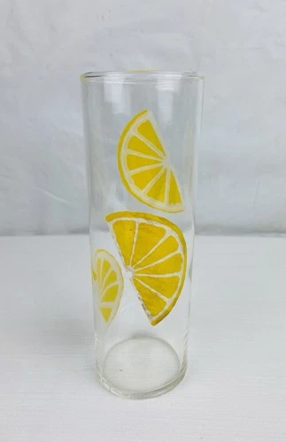 VTG MCM Federal High Ball Tom Collins Lemon Wedge Slice Lemonade Iced Tea Glass