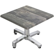 WBO | Jamaika Loungetisch | B:T:H 60 x 60 x 40 cm | Rustikal Kiefer / Alumini...