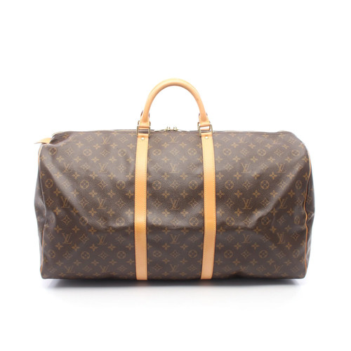 Louis Vuitton Keepall 60 Boston Bag Brown PVC #RCB4625