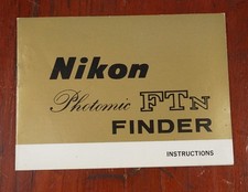 NIKON FTN FINDER INSTRUCTION BOOK/227688