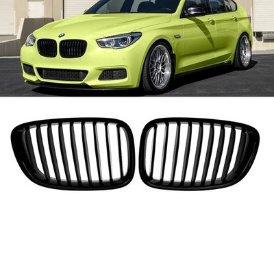Sport Kühlergrill für BMW 5er F07 GT passend Schwarz hochglanz Gitter 08-17
