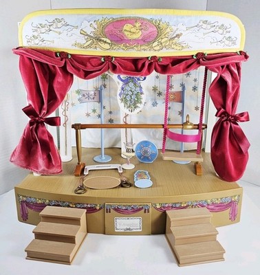 Angelina Ballerina Stage Playset w Curtains Accessories Vintage Theater Set