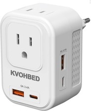 Voltage Converter US to Europe Travel: 220V to 110V Converter for European Co...