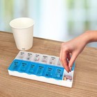 7-Day AM/PM Pill Organizer, Vitamin Case, And Medicine Box, Large Compartment...