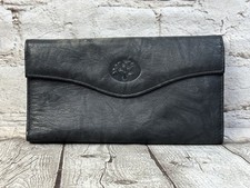 Buxton Black Leather Wallet 7  Women  s Top Grain Cowhide ID Coin Organizer