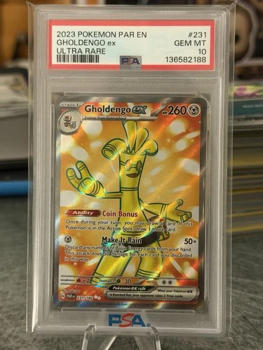 Gholdengo ex 231/182 SV04: Paradox Rift FA - PSA 10