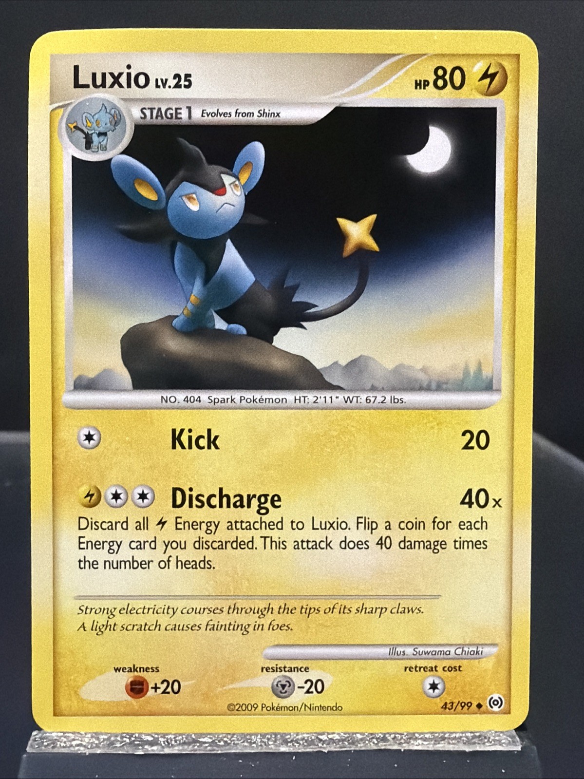 Luxio 43/99 - Uncommon - 2009 - Platinum Arceus - POKEMON CARD