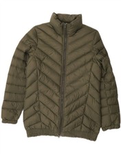 WOOLRICH Giacca donna imbottita UK 12 Medium kaki DW72