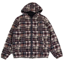 Papas+ Checker Padding Hoodie Blouson Size L(K-149925)