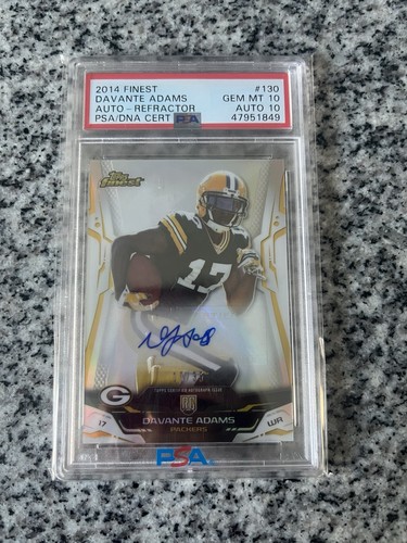 Davante Adams [Autograph Refractor] #130 2014 Topps Finest card