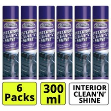 6x Car Pride Interior Clean Spray 300ml for Dash Polish AntiStatic Instant Shine