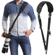 Waka Rapid Camera Neck Strap with Quick Release Shoulder Strap, Black