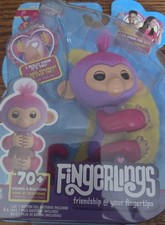 NEW Fingerlings Interactive Baby Monkey Charli 70 Sounds And Reactions Purple