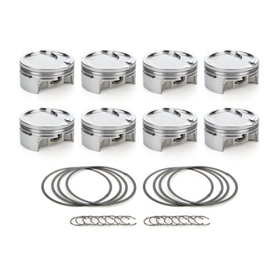 Race Tec Pistons 1001715, Piston AutoTec Dished 4.125 in Set of 8 for GM LS